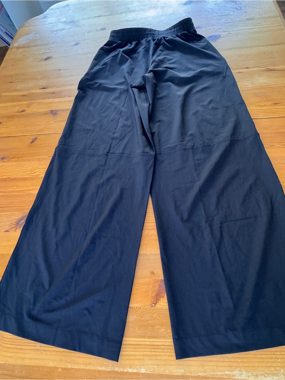 lululemon athletica Black Wide-Leg Track Pants
